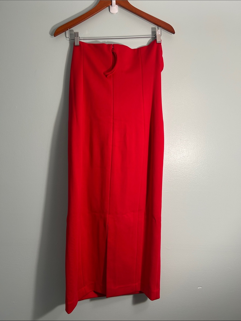 Spanx Large Regular Dress Strapless Ponte Midi Bustier in Spanx Red NWT - Picture 4 of 12